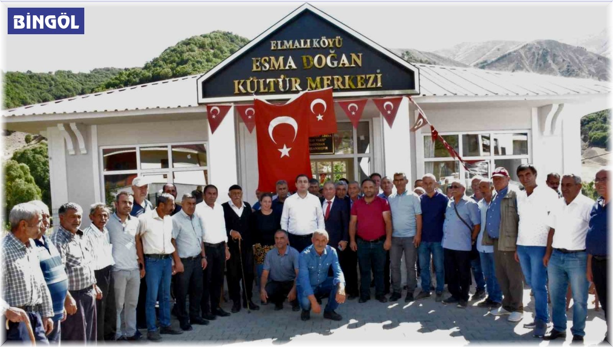 Köyde kültür merkezi açıldı