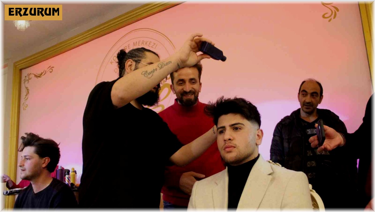 Kuaförlerin enleri şov yaptı