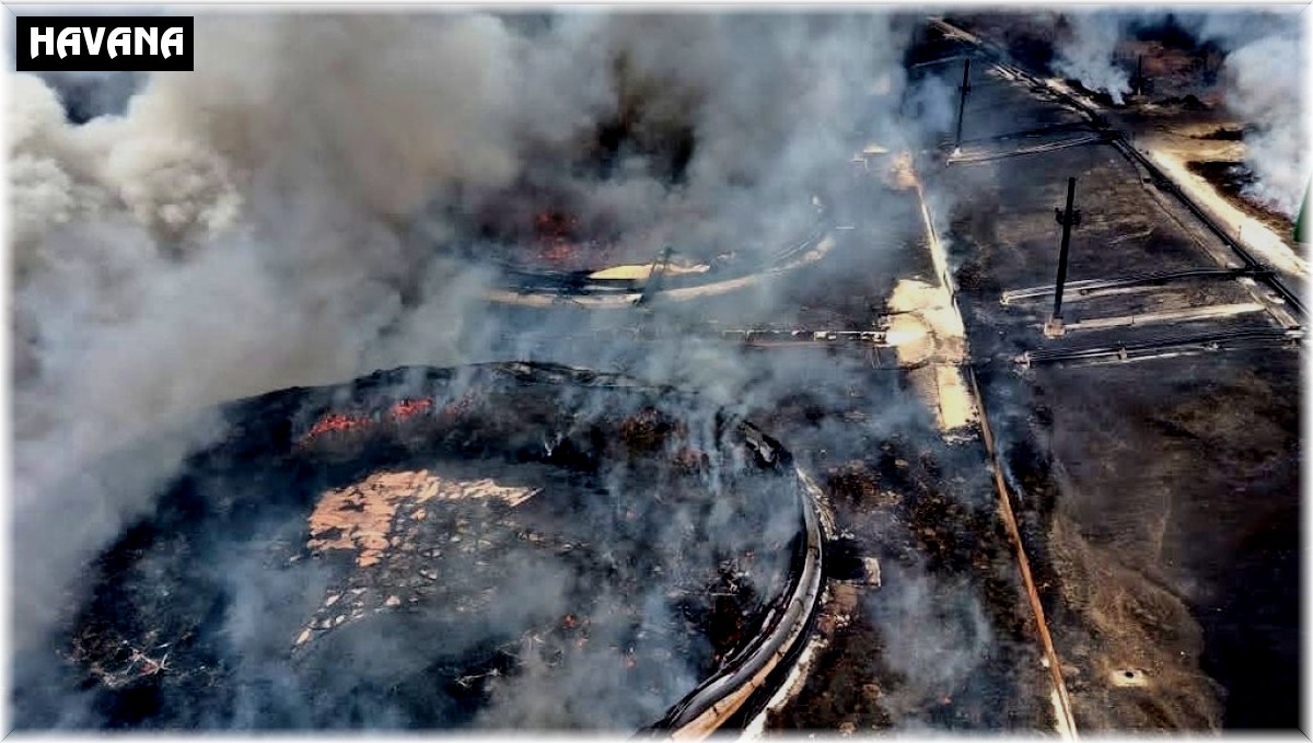 Küba'da petrol tesisindeki yangın 5 gün sonra kontrol altına alındı