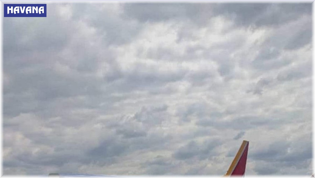 Küba'da uçak kuşlara çarptı, kabini duman kapladı