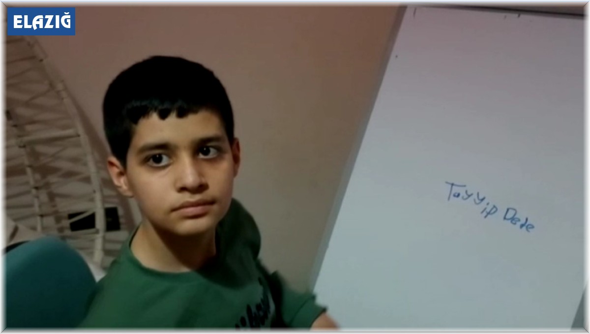 Küçük Taha, tedavisini üstlenen Cumhurbaşkanı Erdoğan'ın doğum gününü kutladı