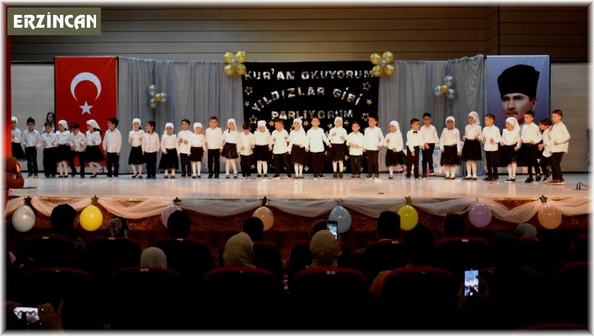Kur'an kursu öğrencilerinin taç giyme ve yılsonu mezuniyet töreni yapıldı