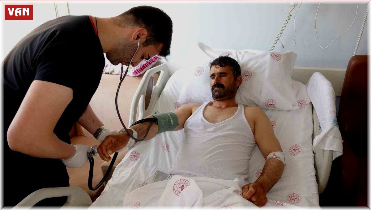 Kurbanlık seçerken hayvan tepti: Ambulans helikopterle Van'a getirildi