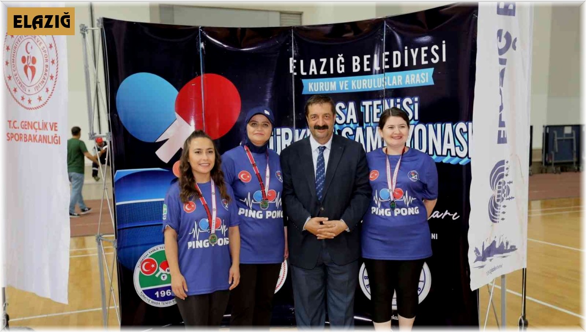 Kurum ve kuruluşlar arası masa tenisi Türkiye Şampiyonası sona erdi