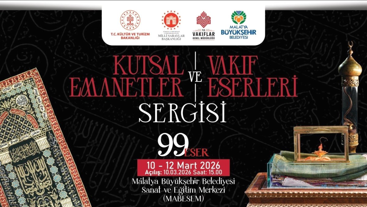 "Kutsal Emanetler ve Vakıf Eserleri Sergisi" Malatyalılarla buluşuyor