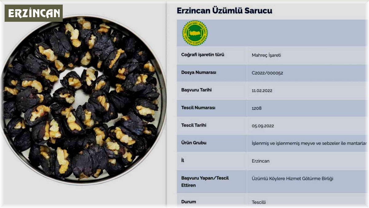 Lezzetlerin sultanı saruc tescillendi