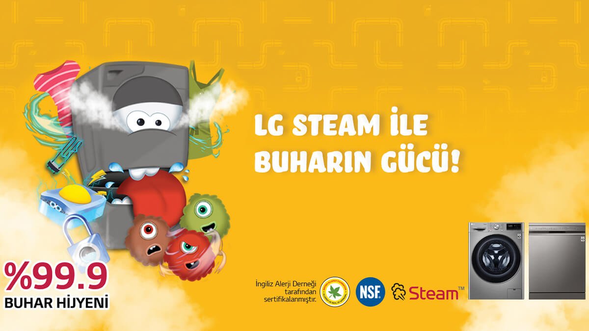 LG Buharlı Çamaşır Makinesi ile mikropları öldürenlere hediye fırsatı