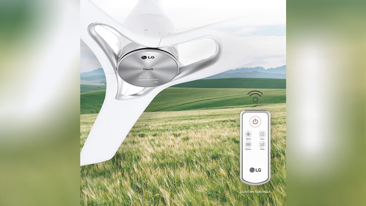 LG CeilingFan kullanıcılarına doğal serinlik sunuyor