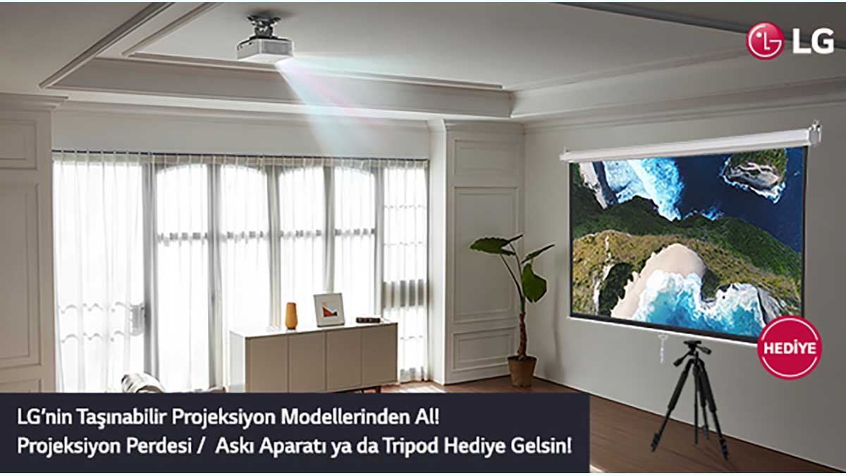 LG’nin Taşınabilir Projektörlerinden Al Hediyeni Kap!