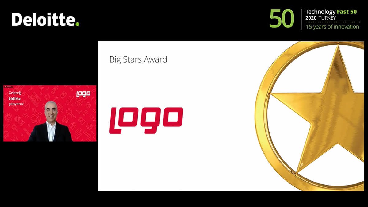 Logo Yazılım 'Deloitte Technology Fast 50 Türkiye 2020'de 'Big Stars' ödülünü 3. kez aldı