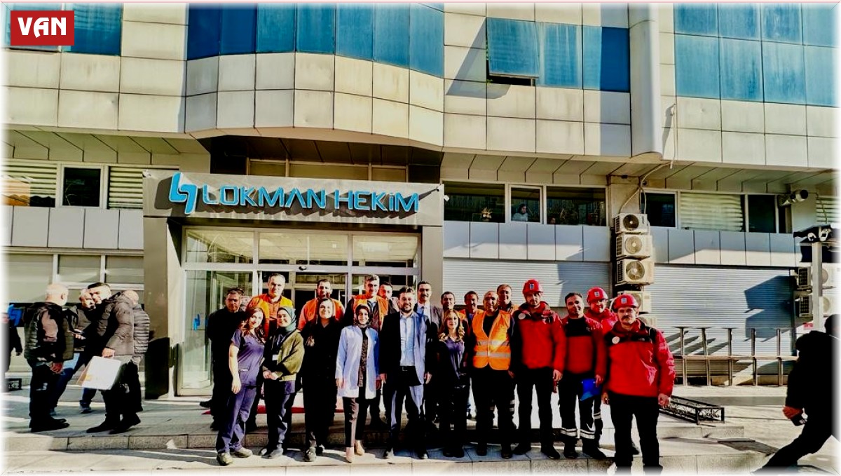 Lokman Hekim Van Hastanesinde yangın tatbikatı