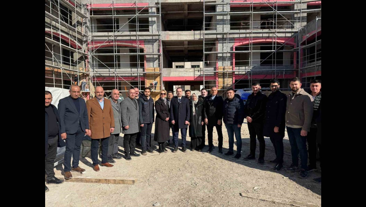 MAGİNDER yeni çarşı inşaatında inceleme yaptı