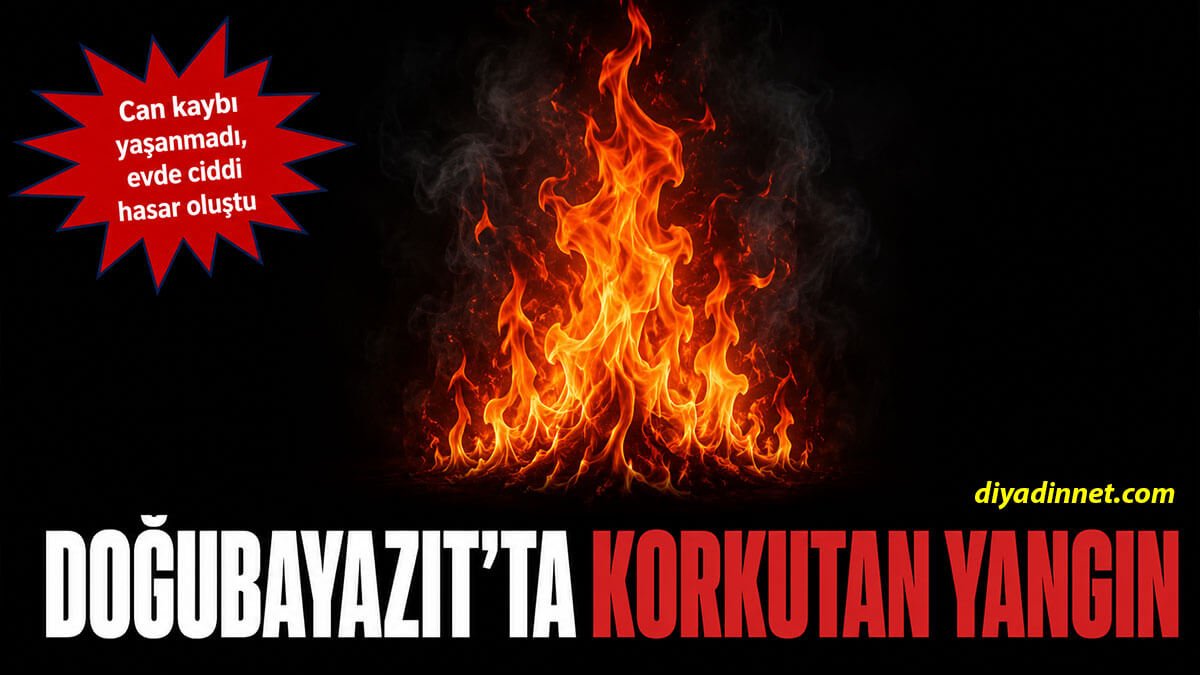 Mahalle sakinleri fark etti, ekipler yetişti: Doğuabayazıt Sanayi Mahallesi'nde korkutan yangın paniği