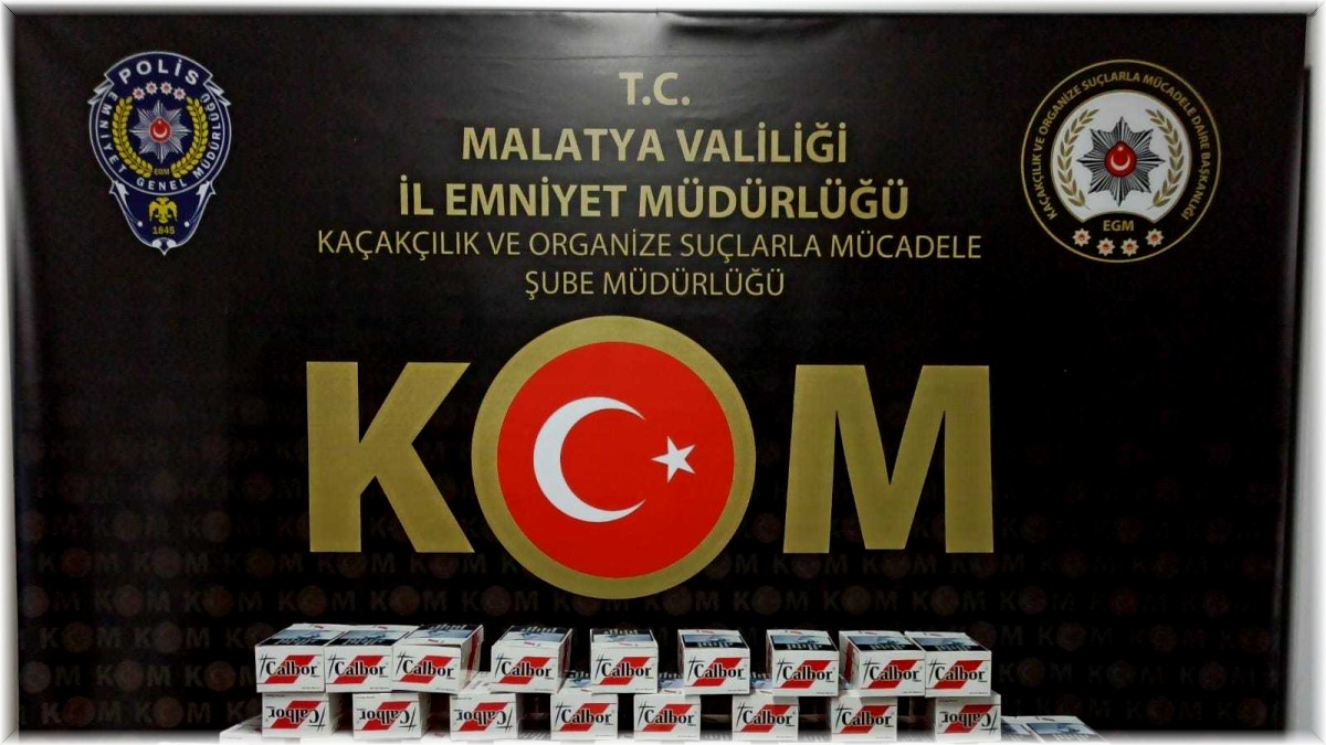 Malatya'da 100 bin adet makaron ele geçirildi