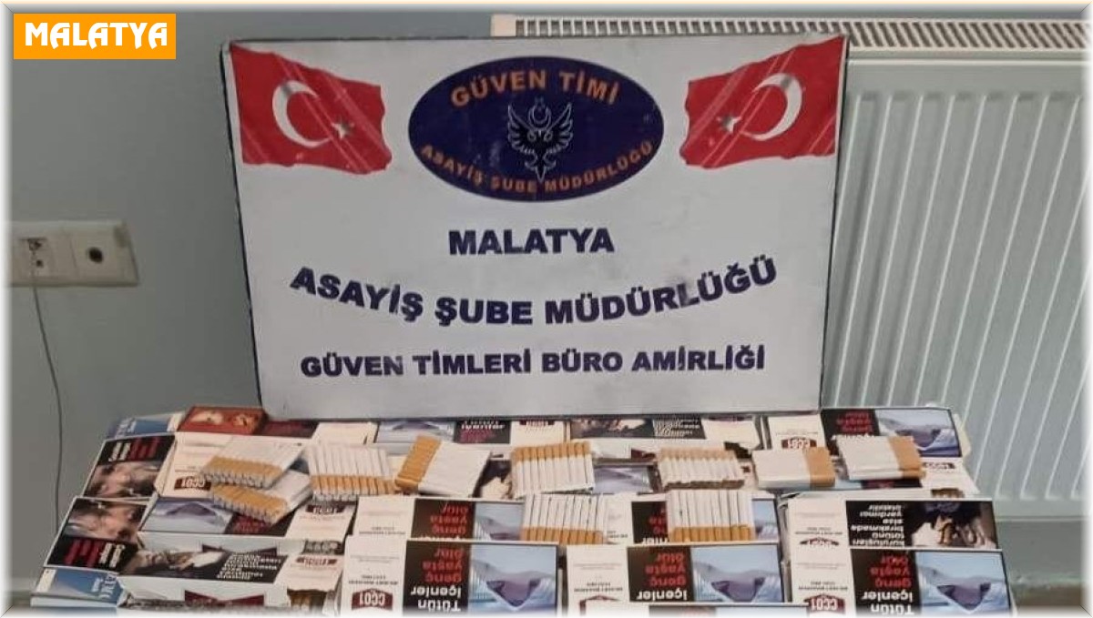 Malatya'da 120 bin adet kaçak sigara ele geçirildi