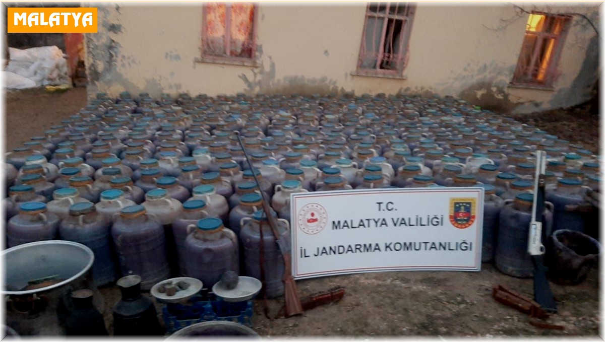 Malatya'da 13 bin 464 litre kaçak şarap ele geçirildi