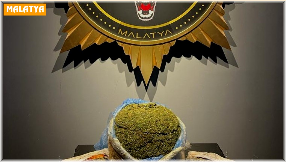 Malatya'da 13 kilo 600 gram esrar ele geçirildi