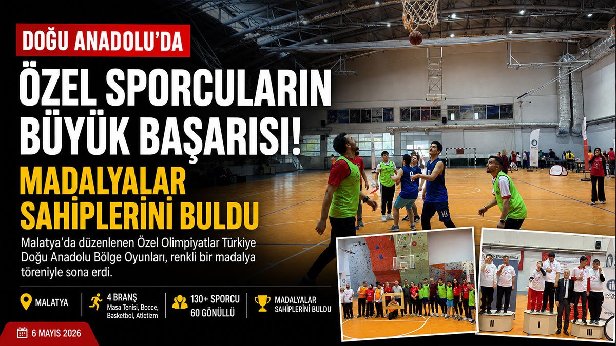 Malatya'da 130'dan fazla özel sporcu madalya sevinci yaşadı