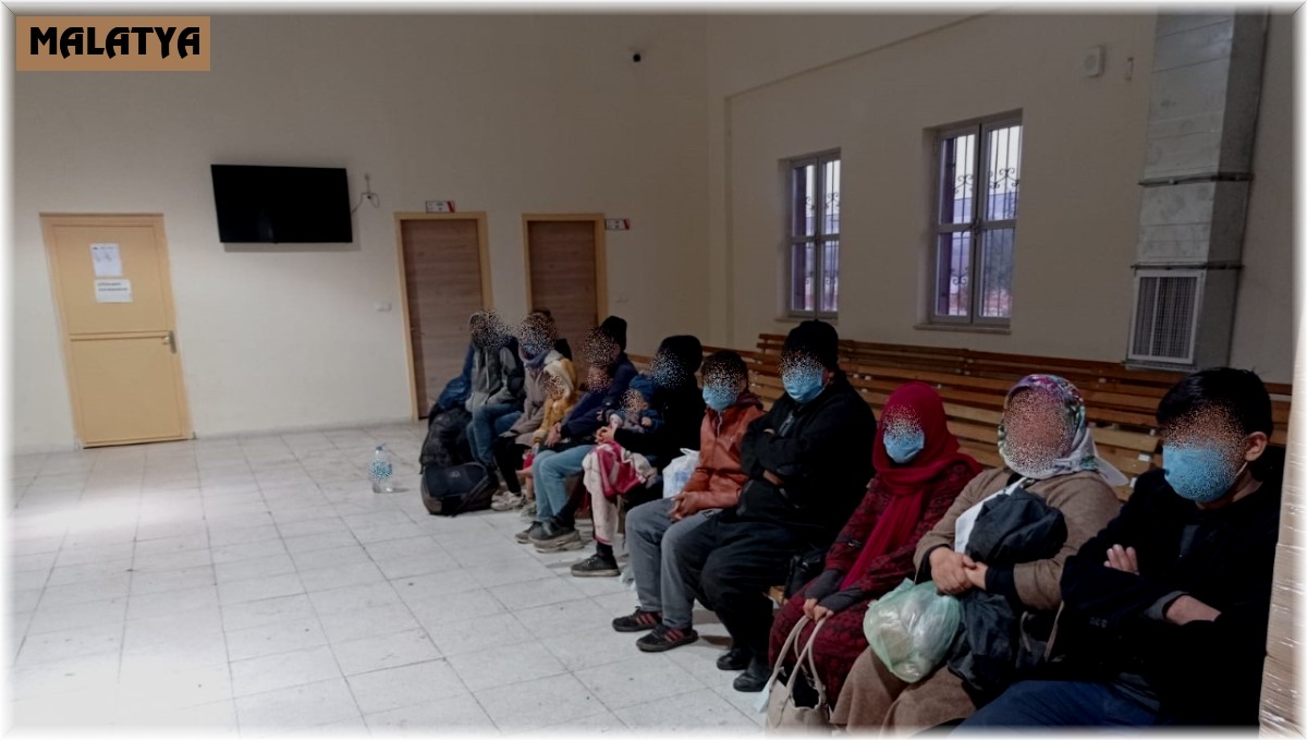Malatya'da 14 mülteci yakalandı