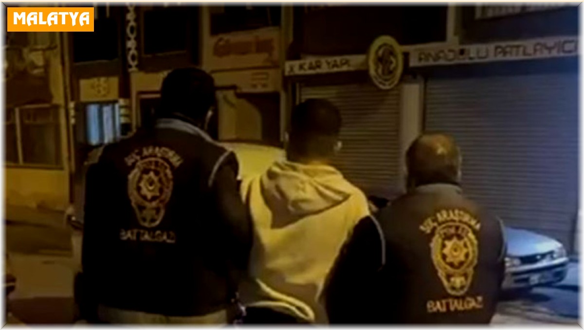 Malatya'da, 16 yıl 4 ay kesinleşmiş hapis cezası bulunan firari hükümlü yakalandı