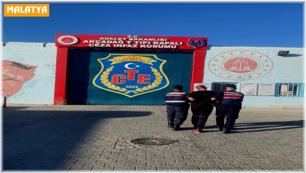 Malatya'da 18 yıl 5 ay hapis cezası bulunan şahıs yakalandı