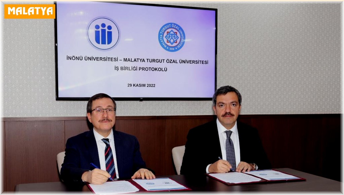 Malatya'da 2 üniversite arasında iş birliği protokolü