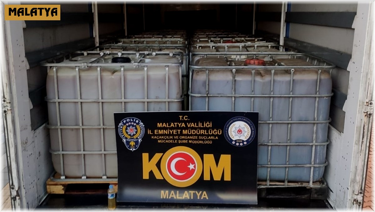 Malatya'da 25 bin litre kaçak akaryakıt ele geçirildi