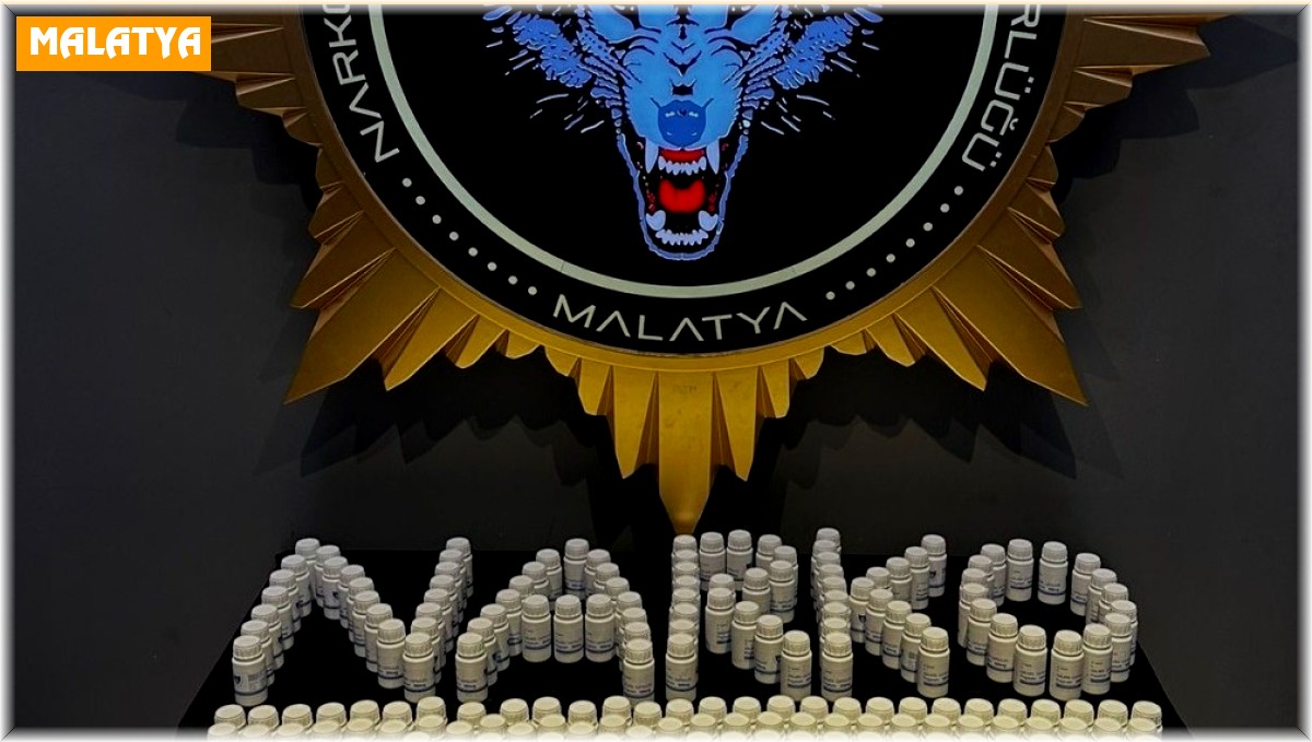 Malatya'da, 2,5 milyon liralık sentetik ecza maddesi ele geçirildi