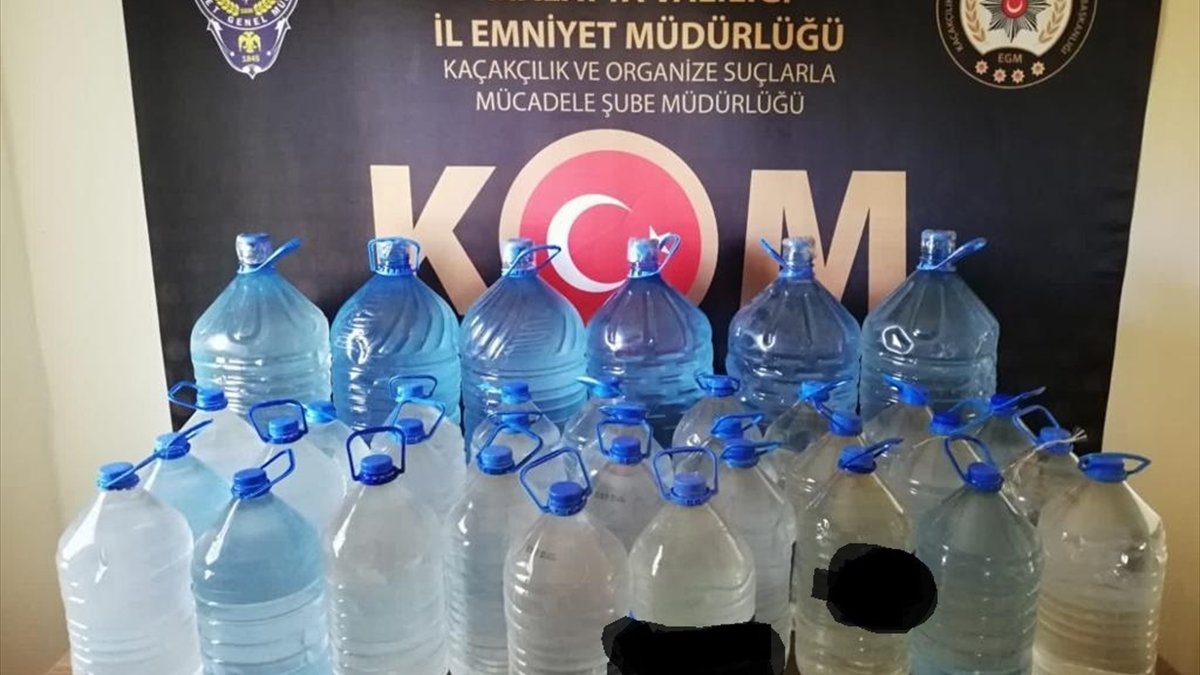 Malatya'da 269 litre sahte içki ele geçirildi