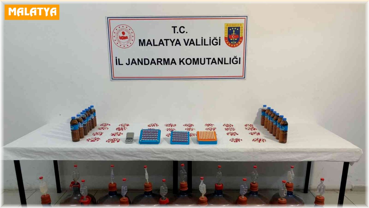 Malatya'da 292 litre sahte içki ele geçirildi