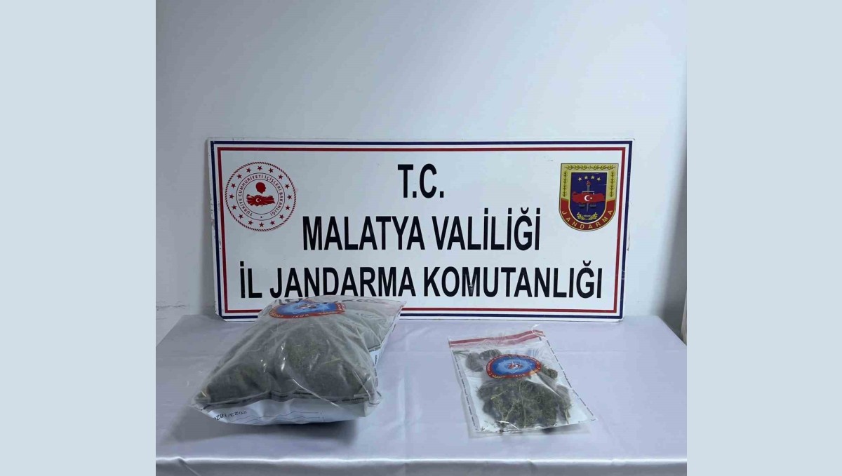 Malatya'da 3 kilo 348 gram kubar esrar ele geçirildi