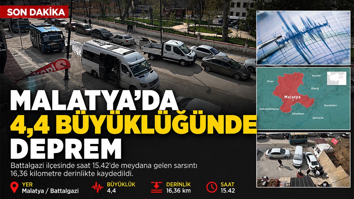 Malatya'da 4,4 büyüklüğünde deprem: Valilikten ilk açıklama geldi