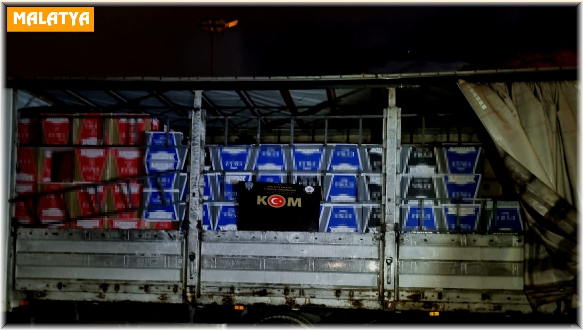 Malatya'da 5 milyon 500 bin adet makaron ele geçirildi