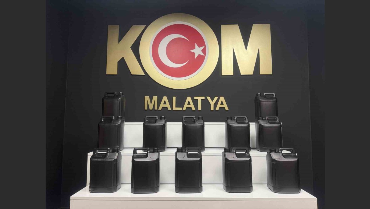 Malatya'da 60 litre etil alkol ele geçirildi