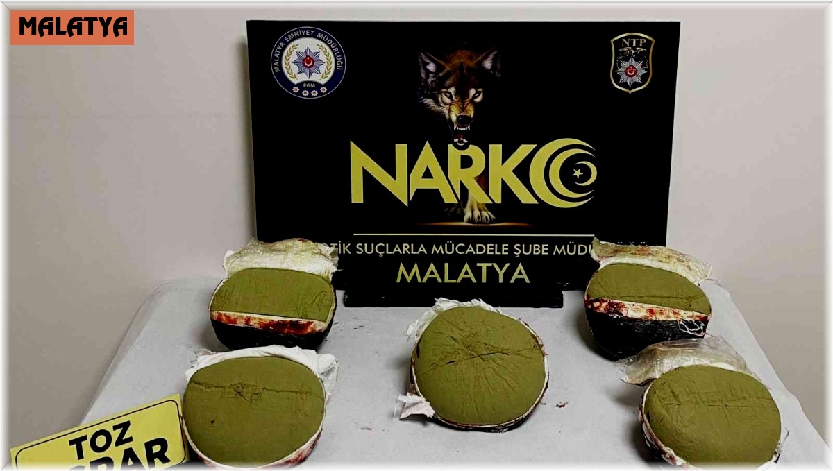 Malatya'da 71 kilo esrar yakalandı