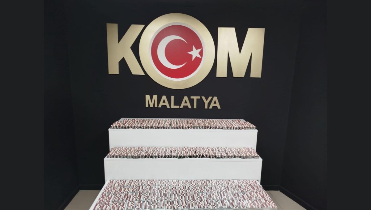 Malatya'da 8 binin üzerinde sentetik hap ele geçirildi