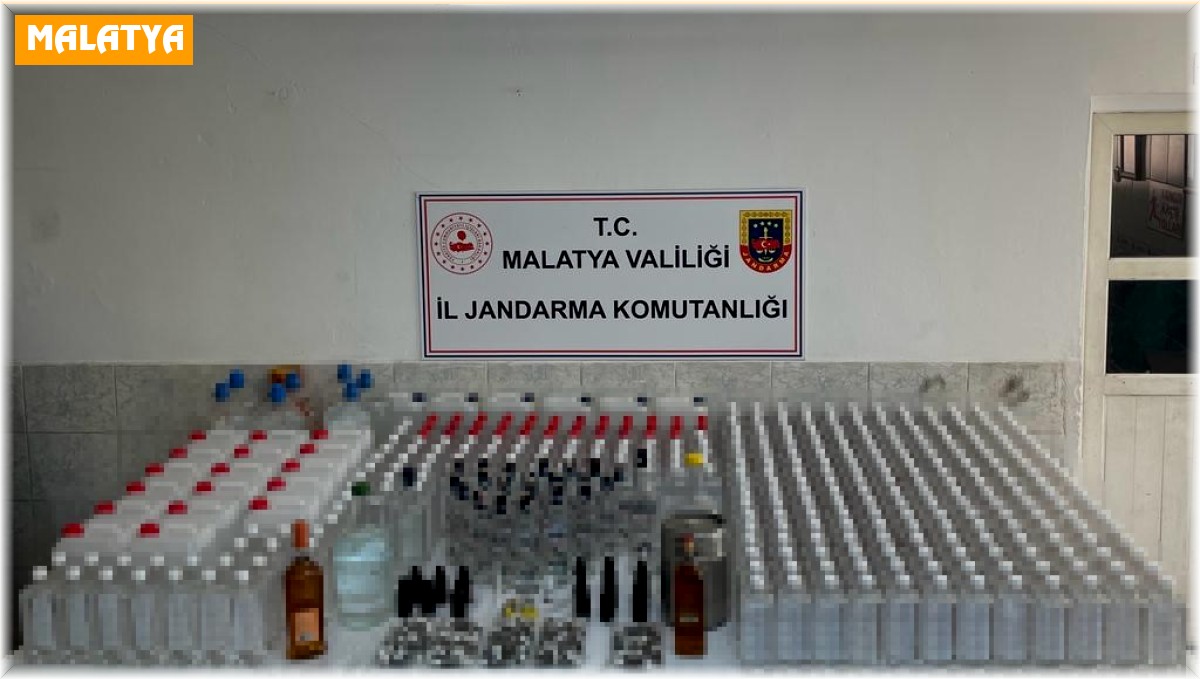 Malatya'da 930 litre kaçak alkol ele geçirildi