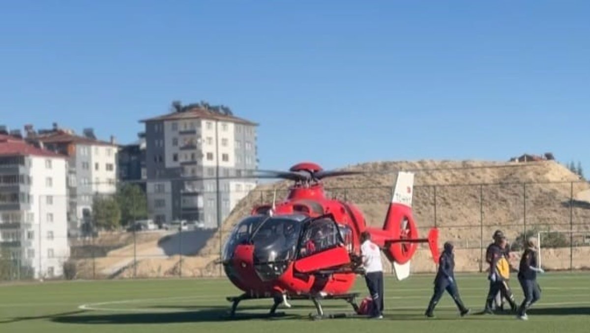 Malatya'da ambulans helikopter 86 yaşındaki hasta için havalandı