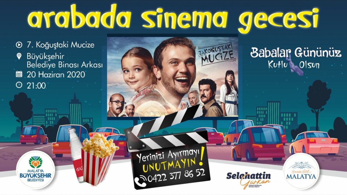 Malatya'da 'arabalı sinema' etkinliği düzenlenecek