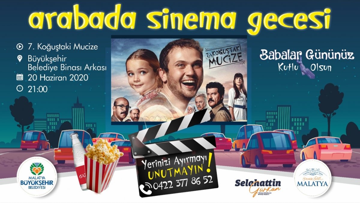 Malatya'da "arabalı sinema" etkinliği düzenlenecek