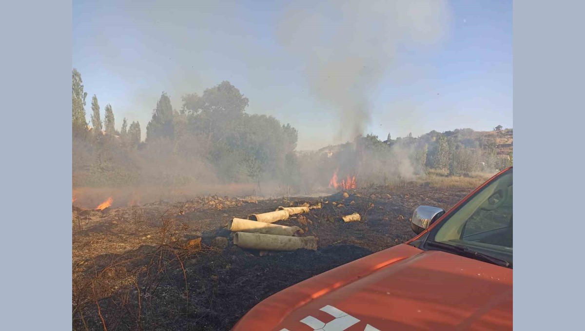 Malatya'da bahçe yangını