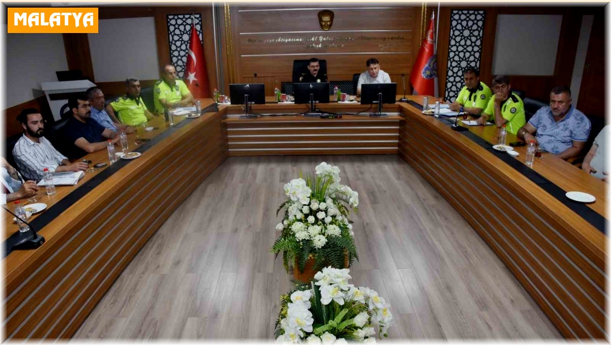 Malatya'da bayram öncesi trafik güvenliği toplantısı