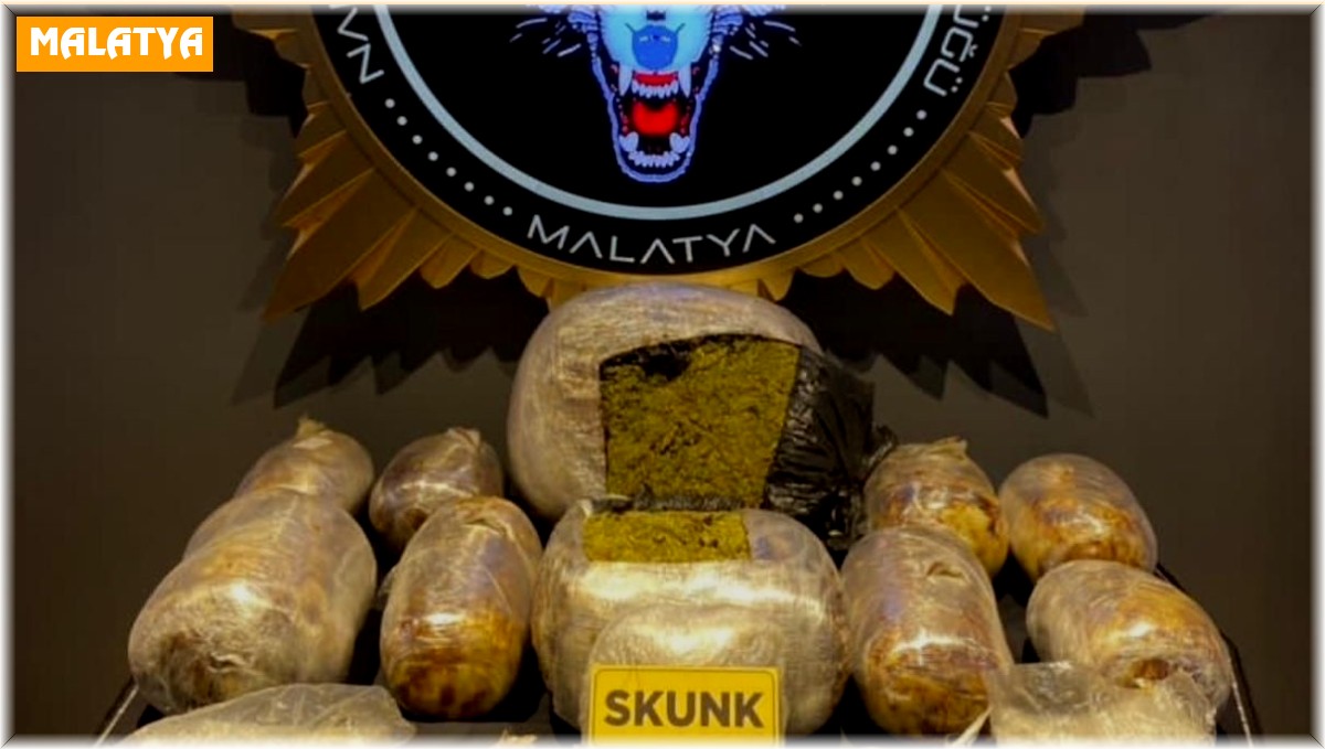 Malatya'da bir haftada 58 kilo 343 gram skunk ele geçirildi