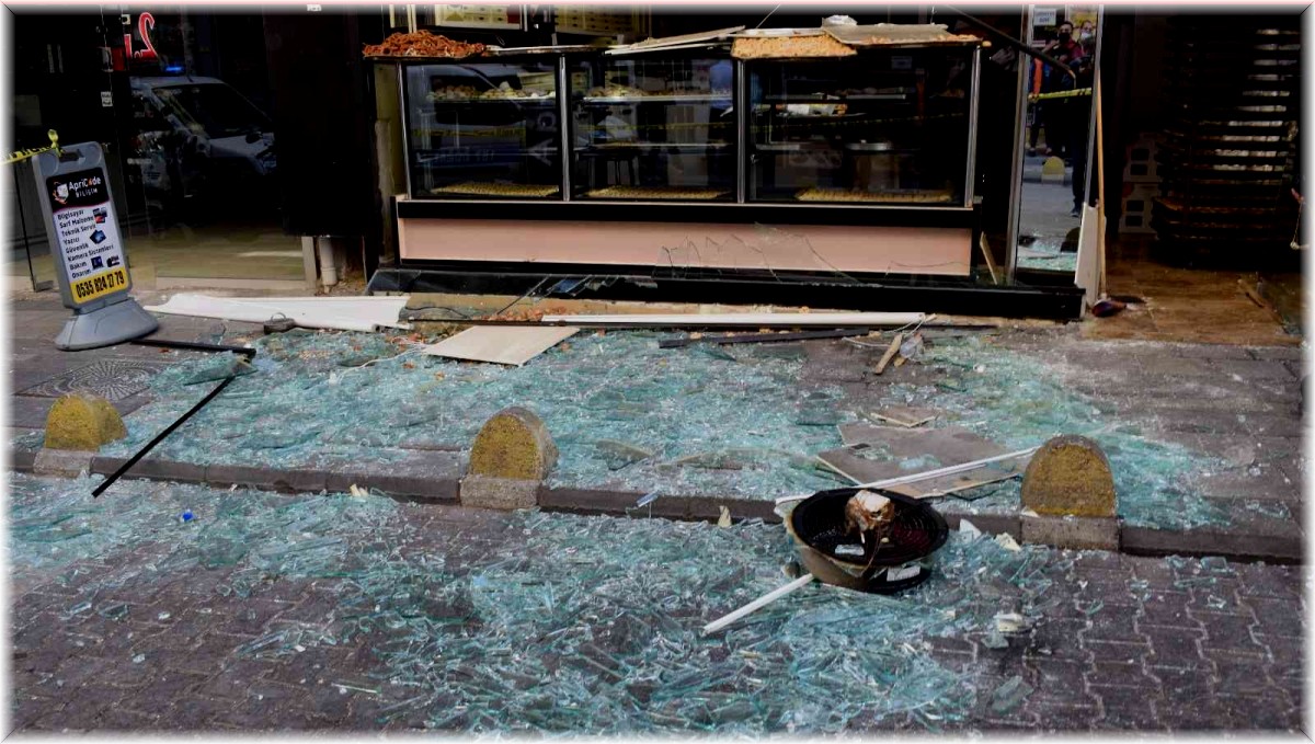 Malatya'da bir pastanede patlama: 1 yaralı