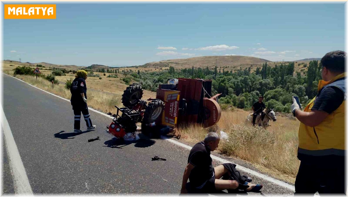 Malatya'da çapa motoru devrildi: 1 ölü, 1 ağır yaralı