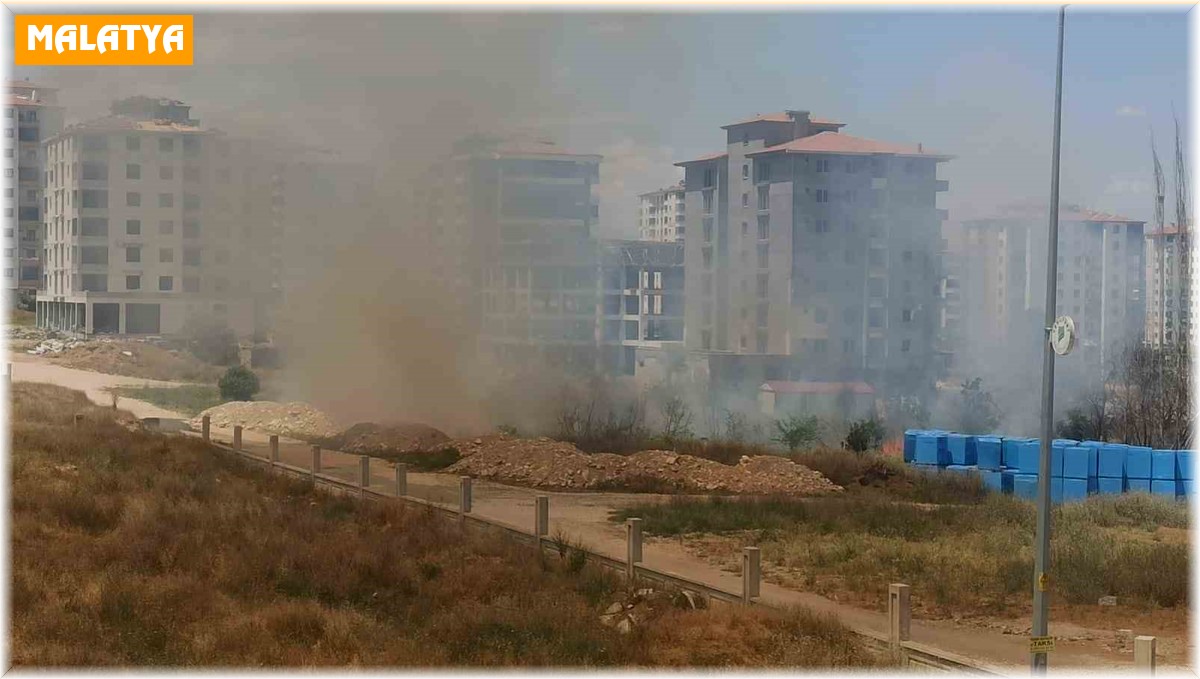 Malatya'da çıkan anız yangını söndürüldü