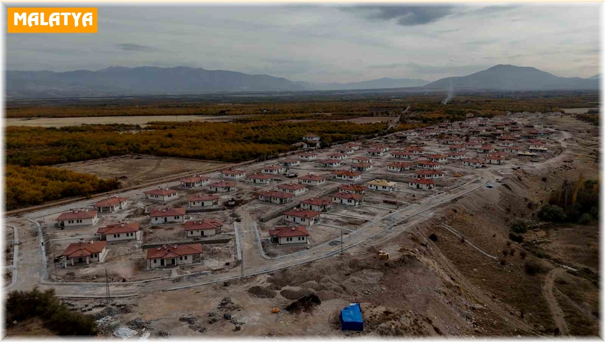 Malatya'da deprem konutları hızla tamamlanıyor