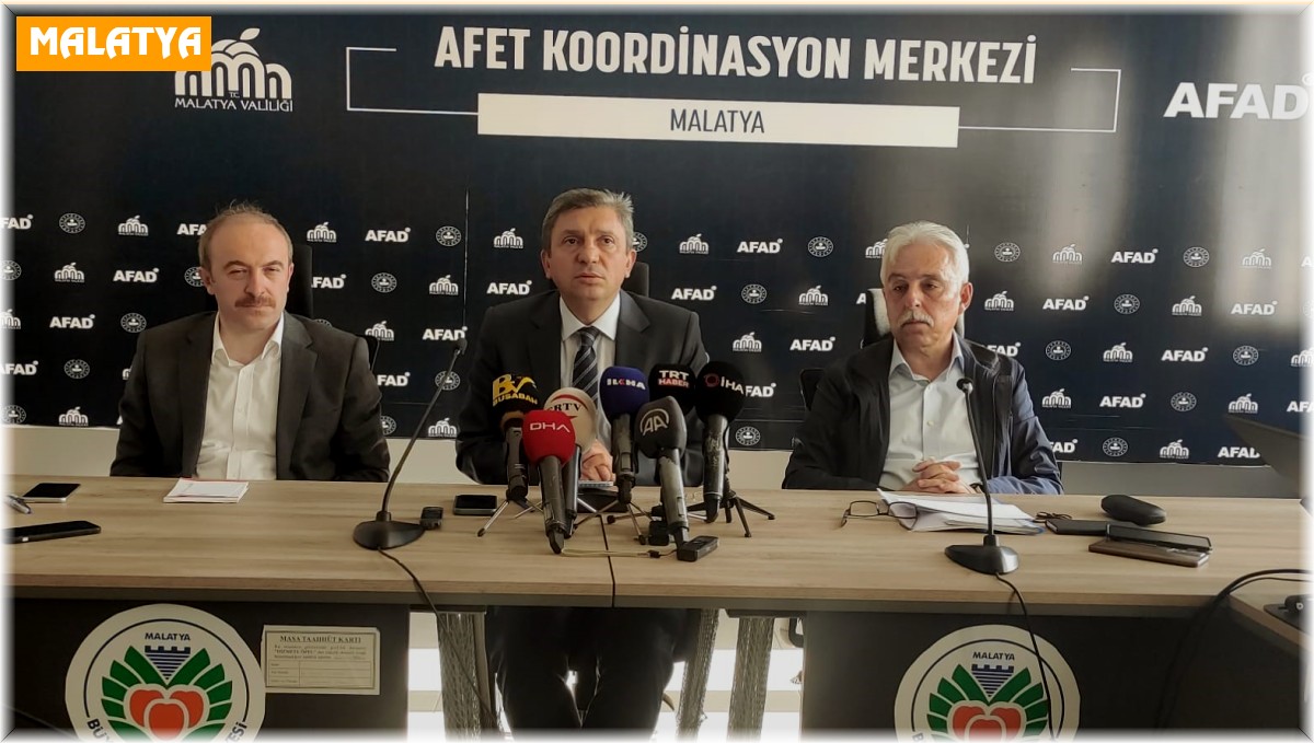 Malatya'da deprem sonrası yapılan çalışmalar hakkında bilgi verildi