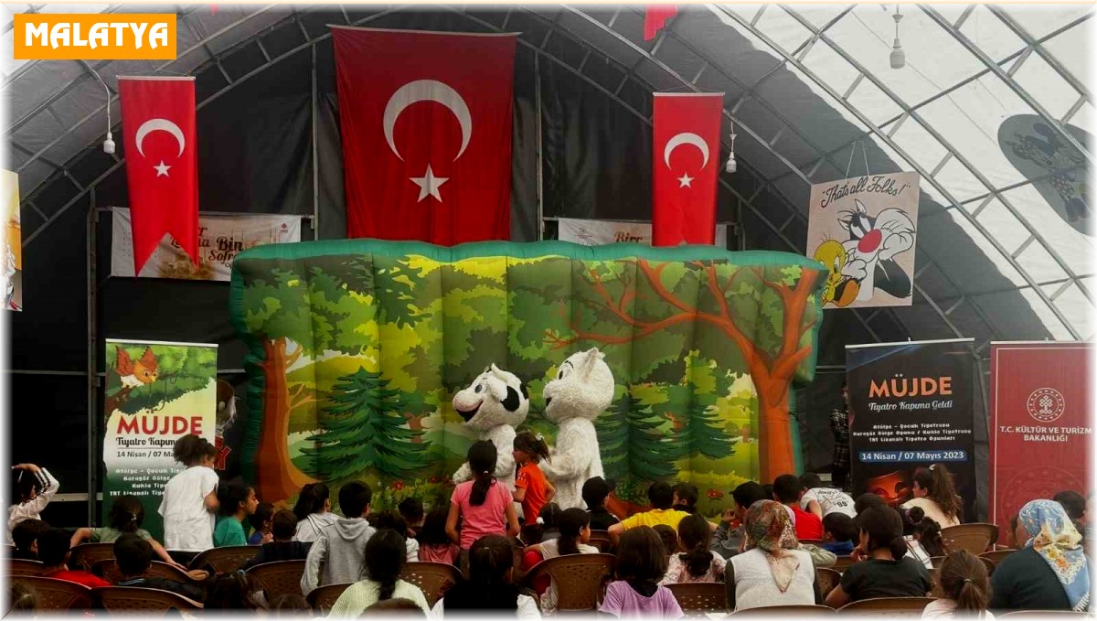 Malatya'da depremzede çocuklara yönelik tiyatro oyunu