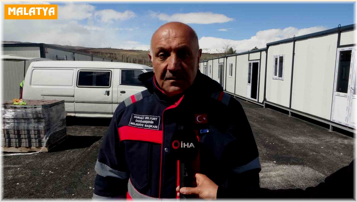Malatya'da depremzede esnaf için konteyner çarşı kuruluyor